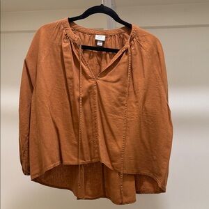 a new day Women's Rust Blouse